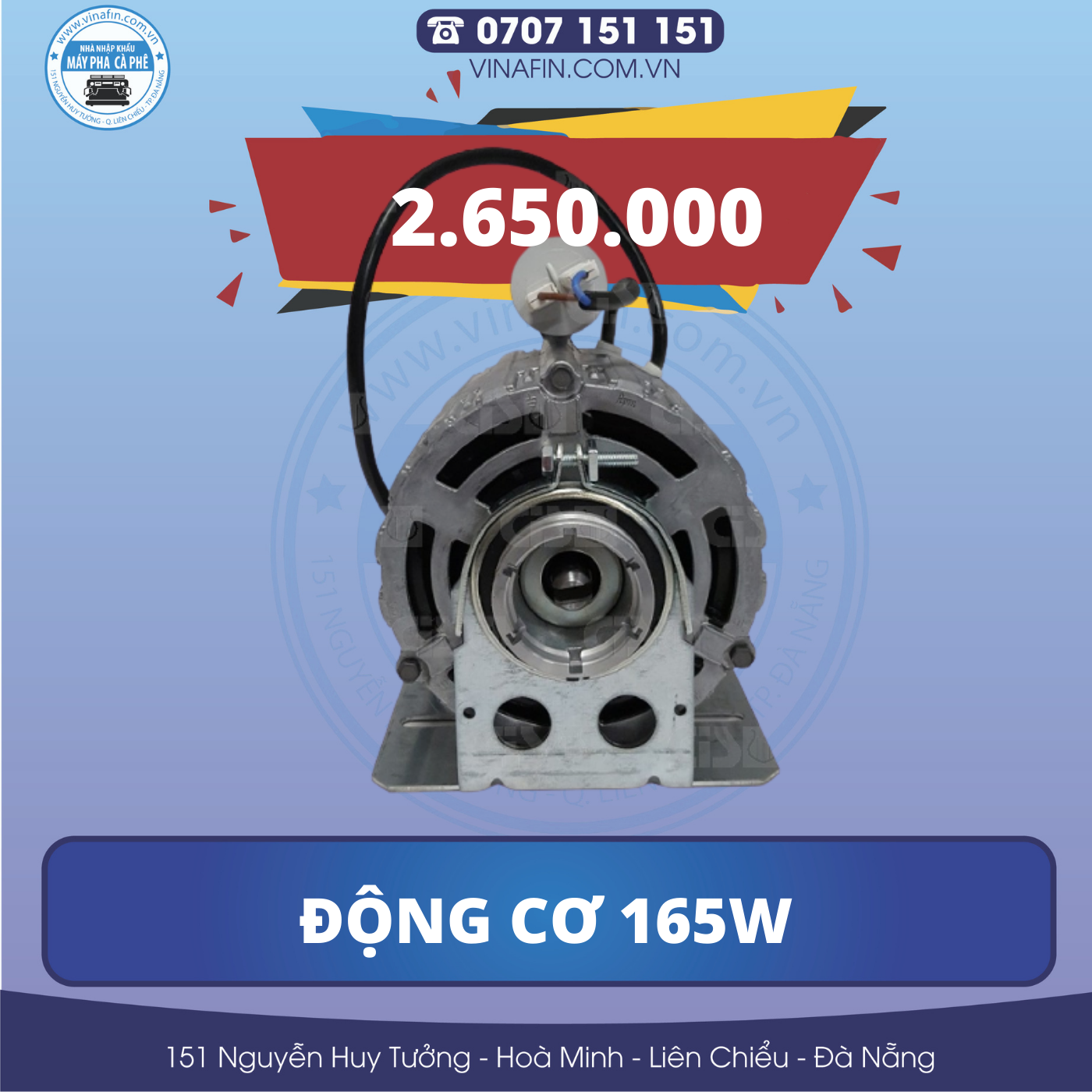 ĐỘNG CƠ MÁY PHA  CÀ PHÊ 165W