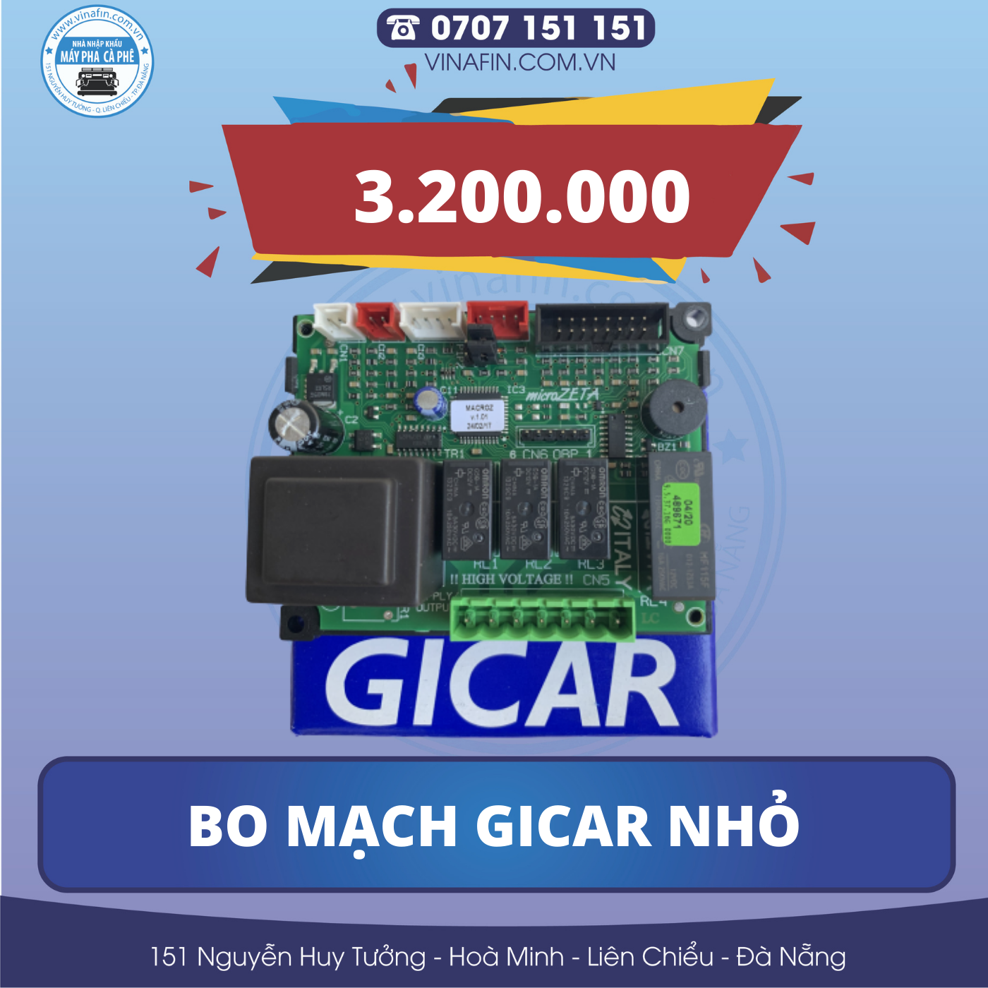 BO MẠCH GICAR DÀNH CHO CÁC MÁY 1 GROUP