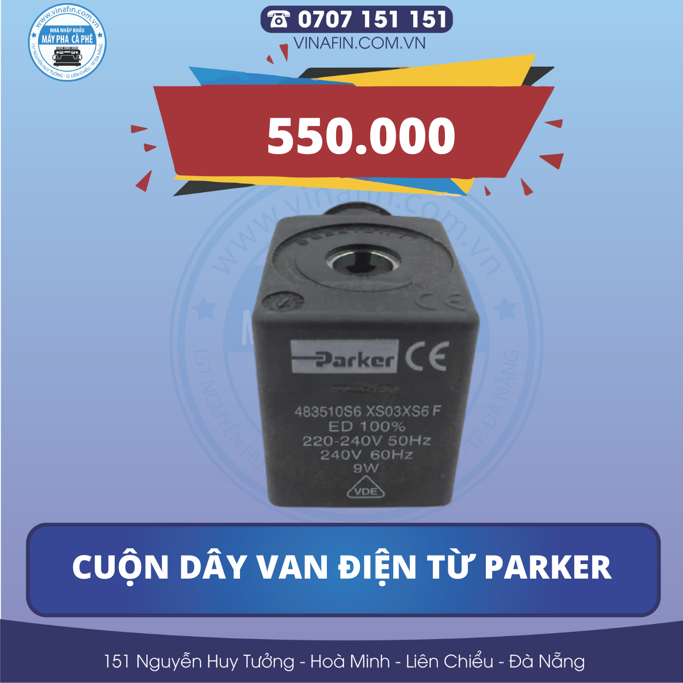 CUỘN COIL VAN 3 ĐƯỜNG PARKER